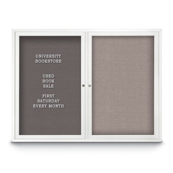 Corkboard, 48"x36", Cork/Bronze